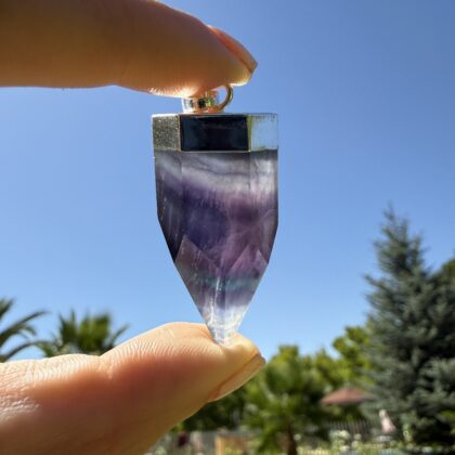 Fluorita Grande Plateada