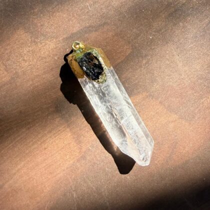 Cuarzo Cristal con Obsidiana